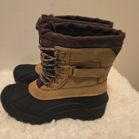 NWT Men's 3M Thinsulate WeatherProof Genuine Lather Upper Boots Size 10M - Picture 3 of 5